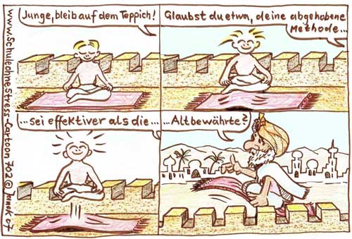 Fliegender Teppich und Yogi